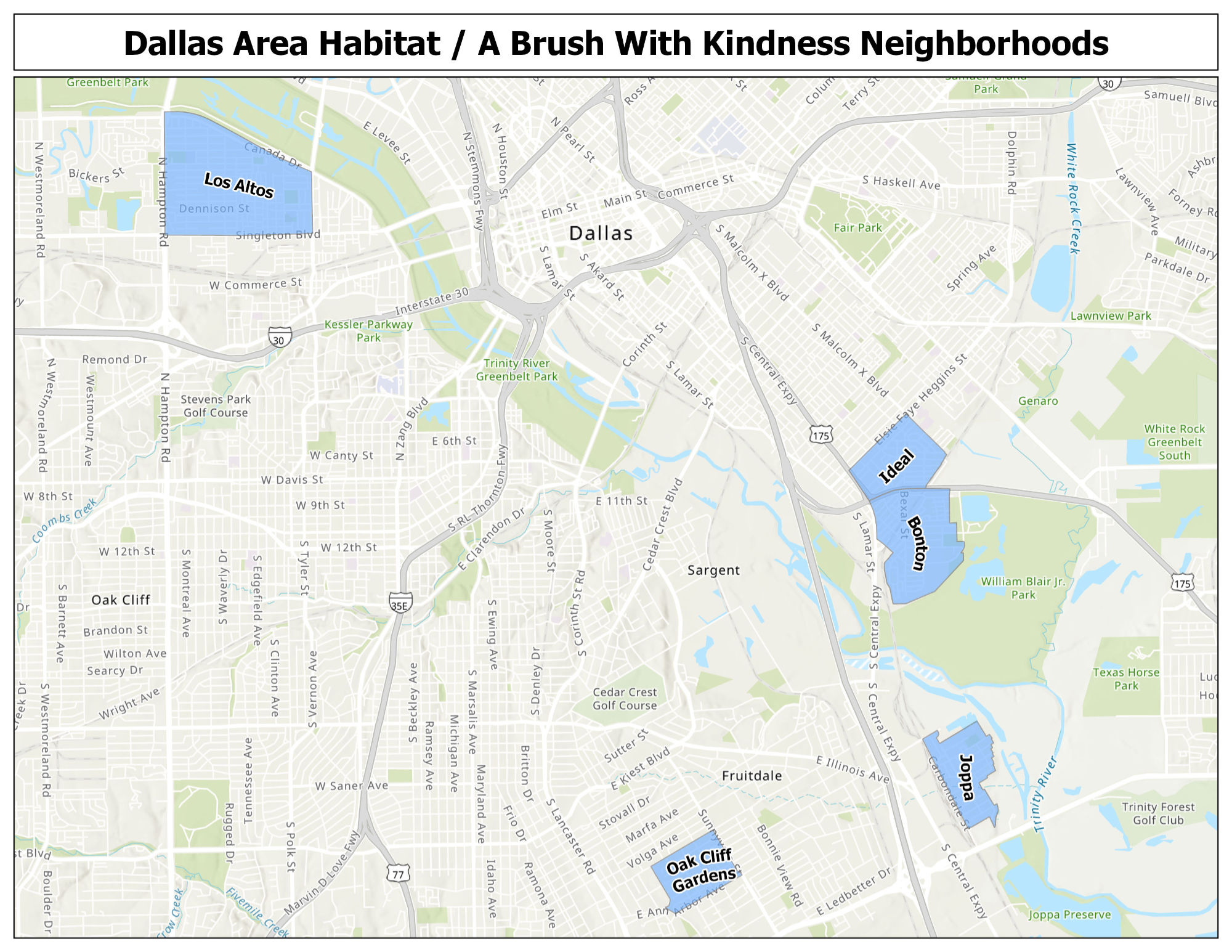 abwk dallas area map