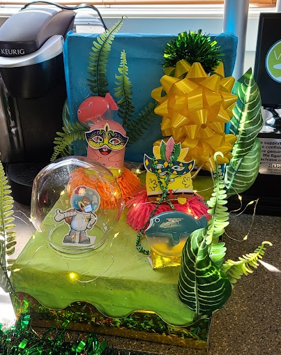 mardi gras shoebox float contest