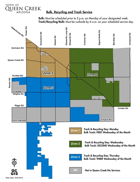 Town of Queen Creek Bulk Trash Collection Sign-Up