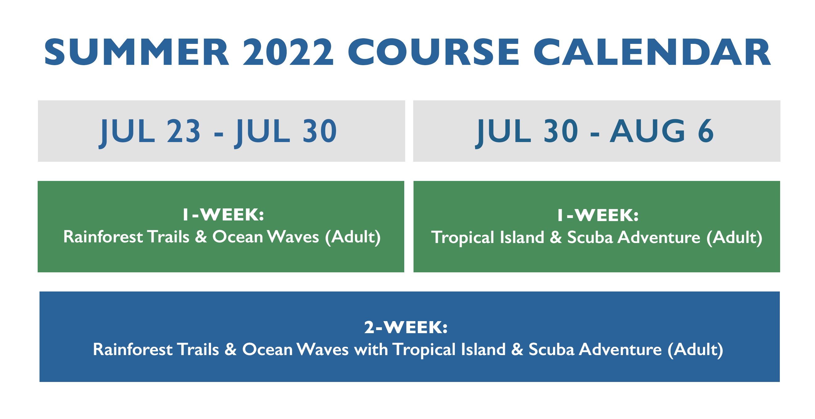 2022 Summer Courses Enrollment Application