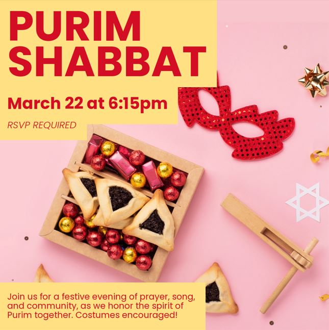 Purim Shabbat - March 22, 2024