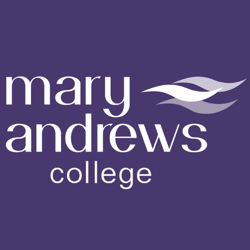 Mary Andrews College logo, with text below saying equipping women to serve Christ