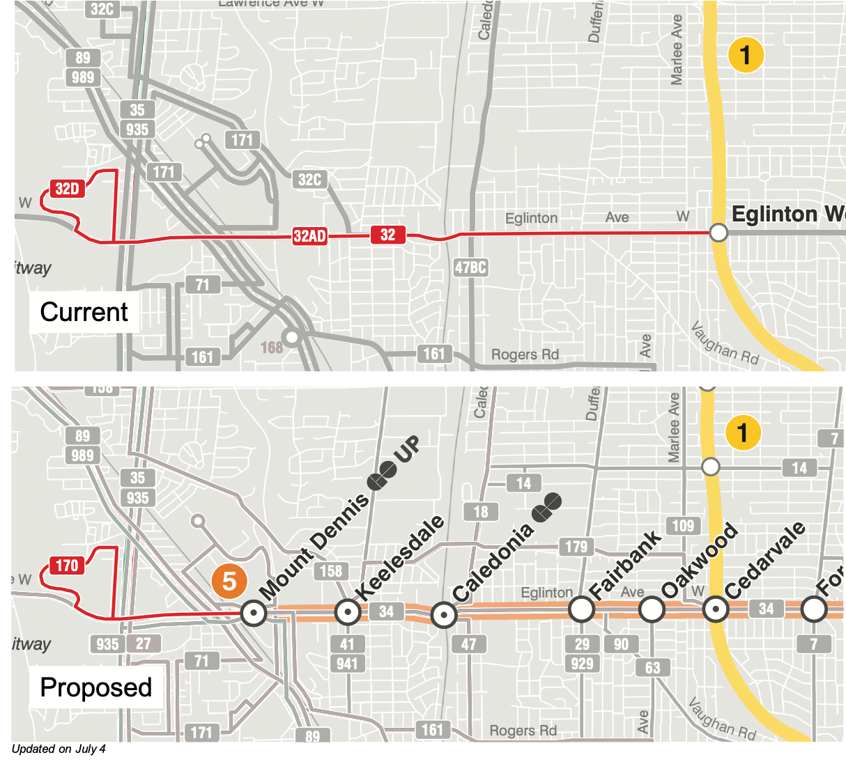 Updated map of 170 Emmett