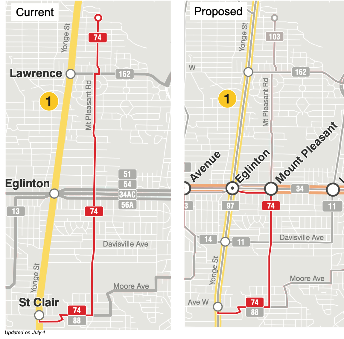 Updated map of 74 Mt Pleasant