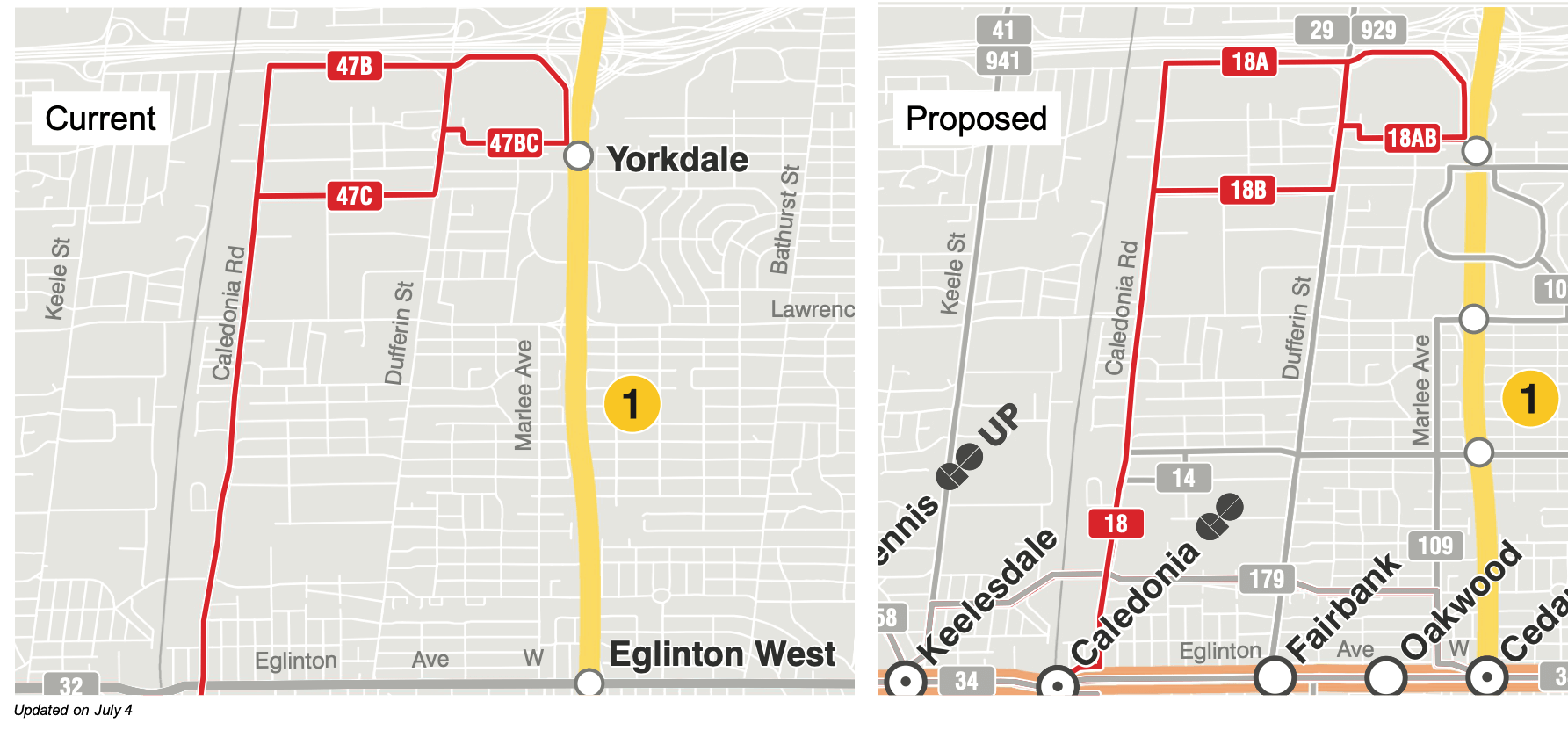 Updated map of  18 Caledonia