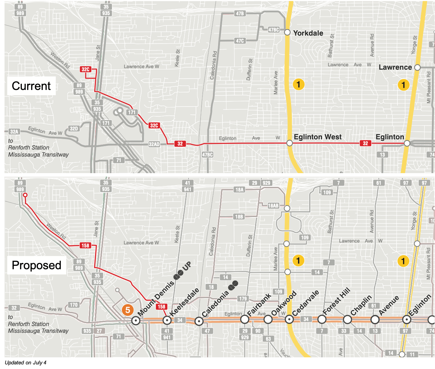 Updated map of 158 Trethewey