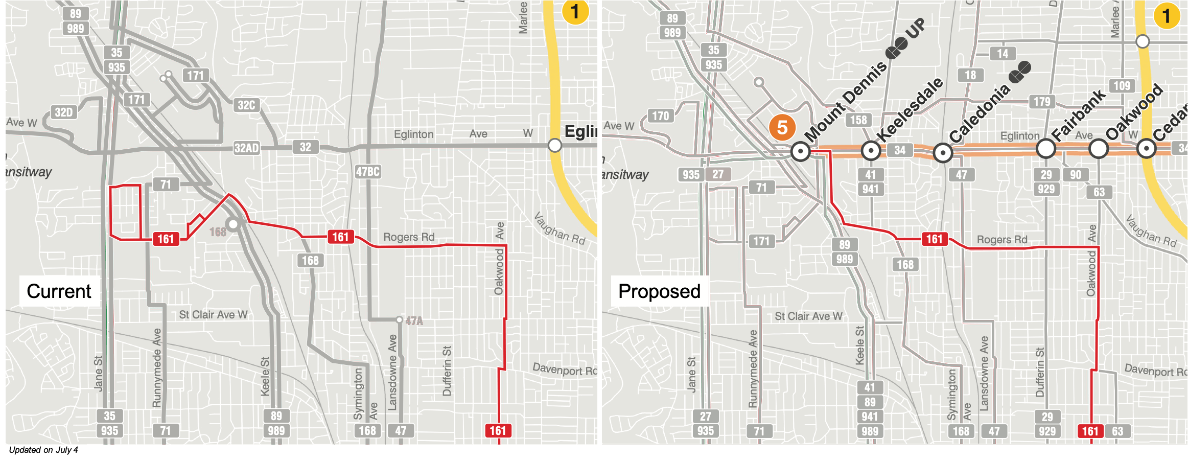 Updated map of 161 Rogers Rd