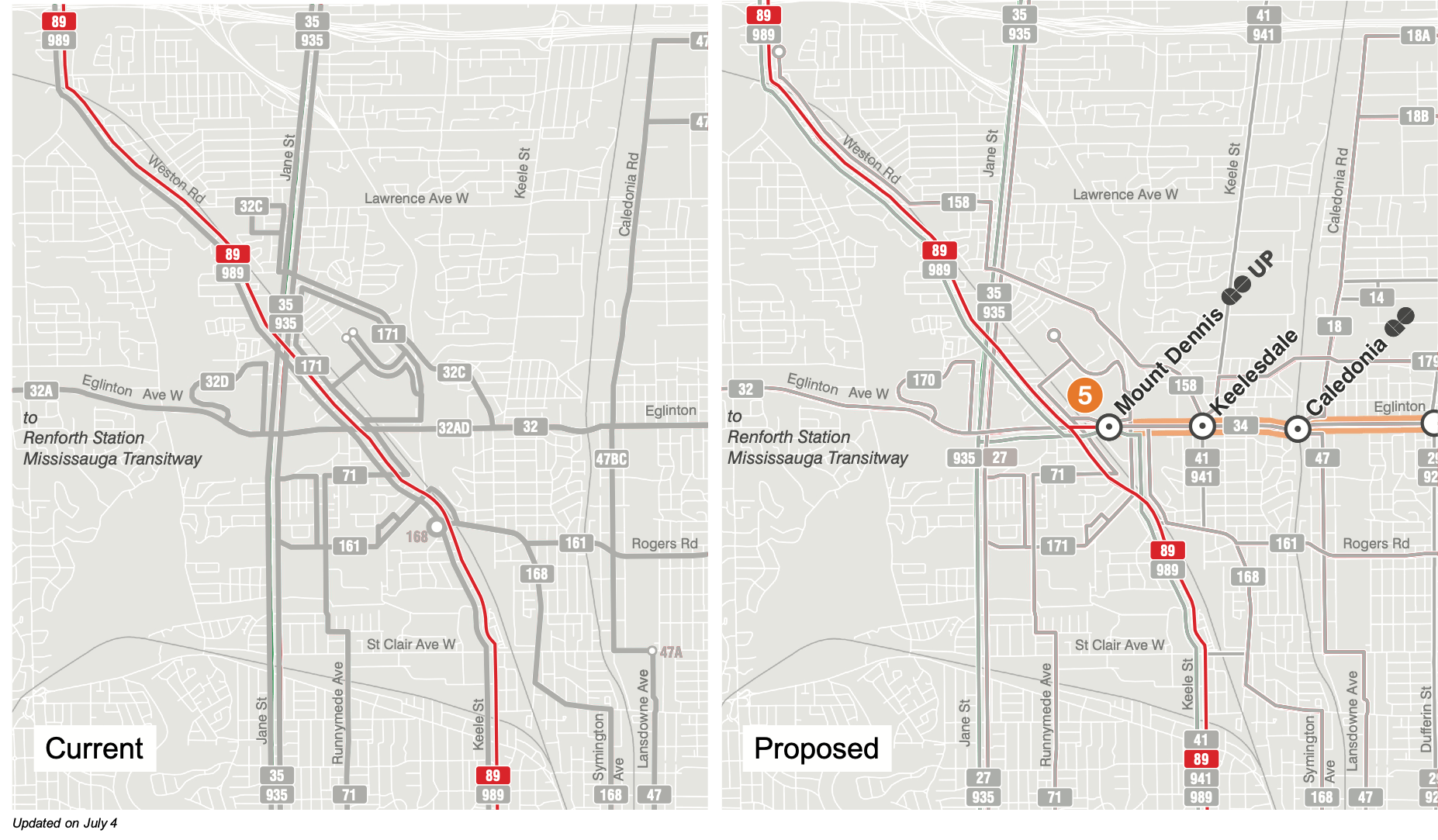 Updated map of 89 Weston