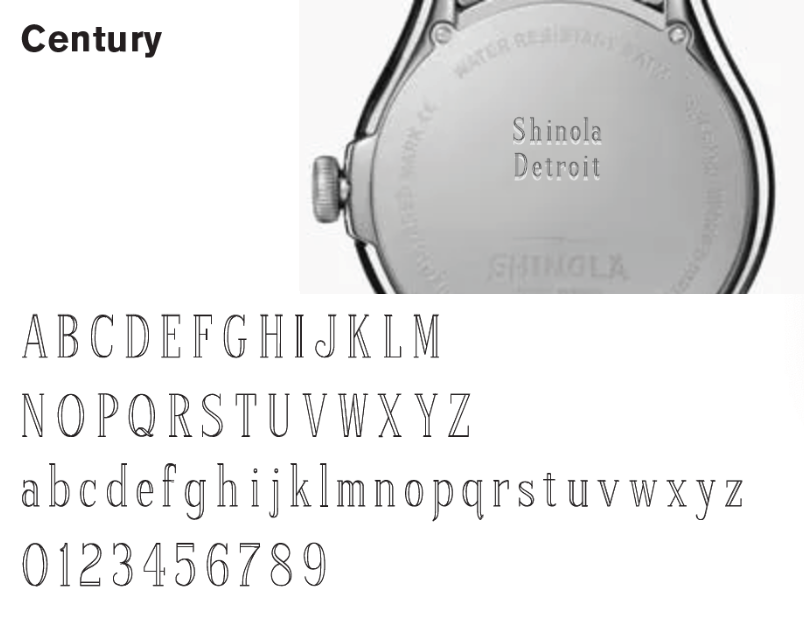 Engraved on sale shinola watch